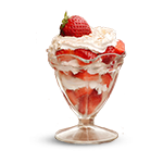 Strawberry Delight Sundae 